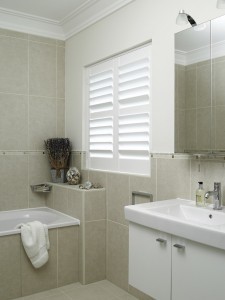 Easy to clean and stay dry bathroom shutters