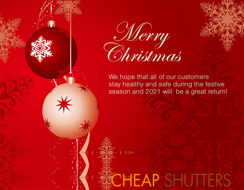 Merry Christmas from Cheap Shutters